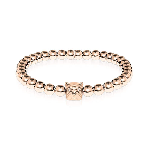 Meilleure amie | Or rose 18 carats | Chiot de cristal